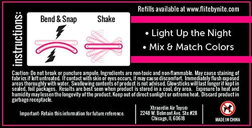 Flite By Nite Lumi-Niter Glow Stick Refills - Assorted Colors