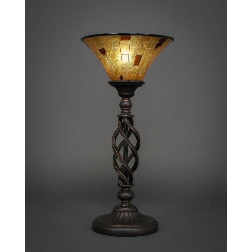 Toltec Lighting Elegante1 Light Table Lamp in Dark Granite (63-DG-703)