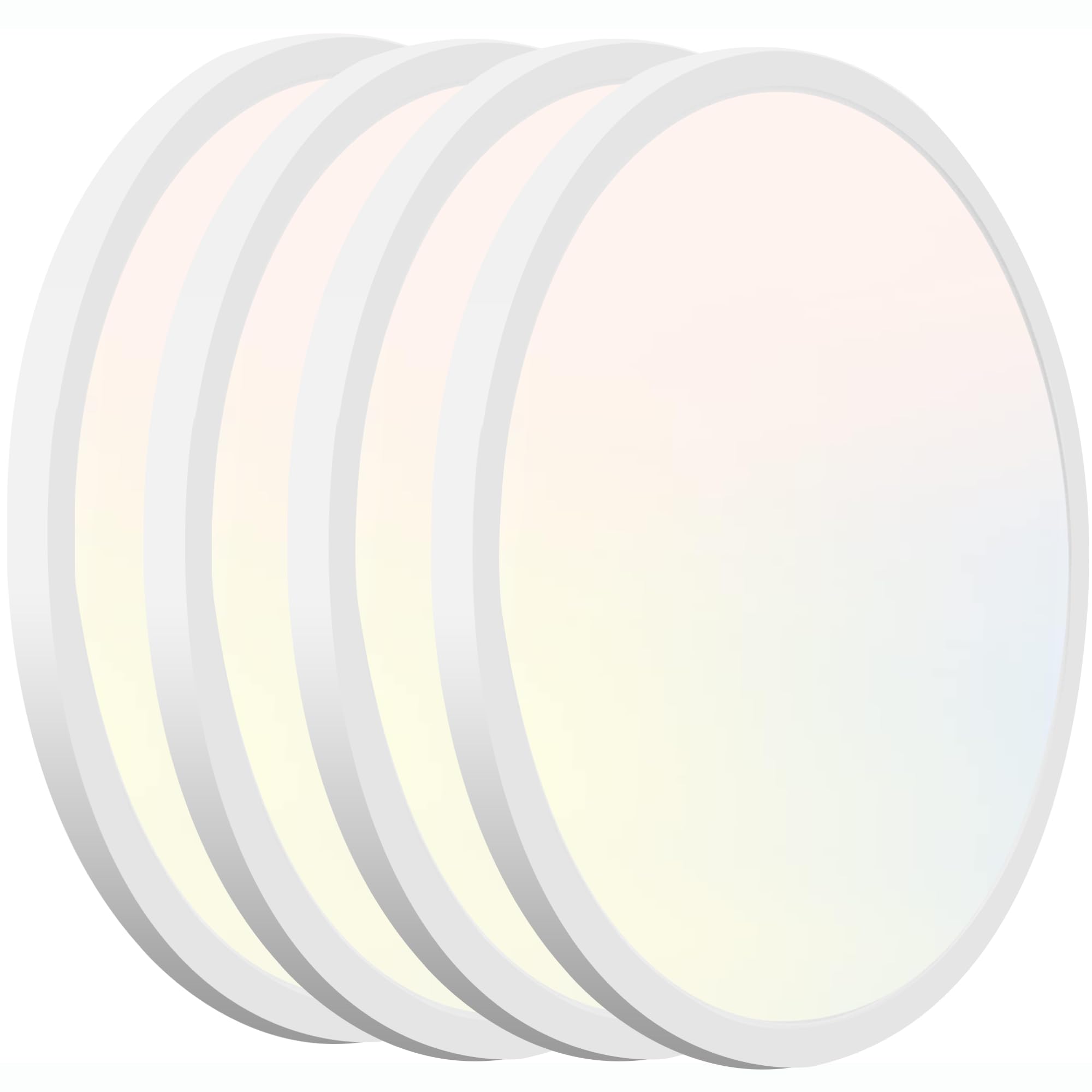 Hlite LED Ceiling Light Fixture, 12 Inch, 24W, 2400LM, 3CCT Selectable, Super Slim, White, Model RCLR13-3CT