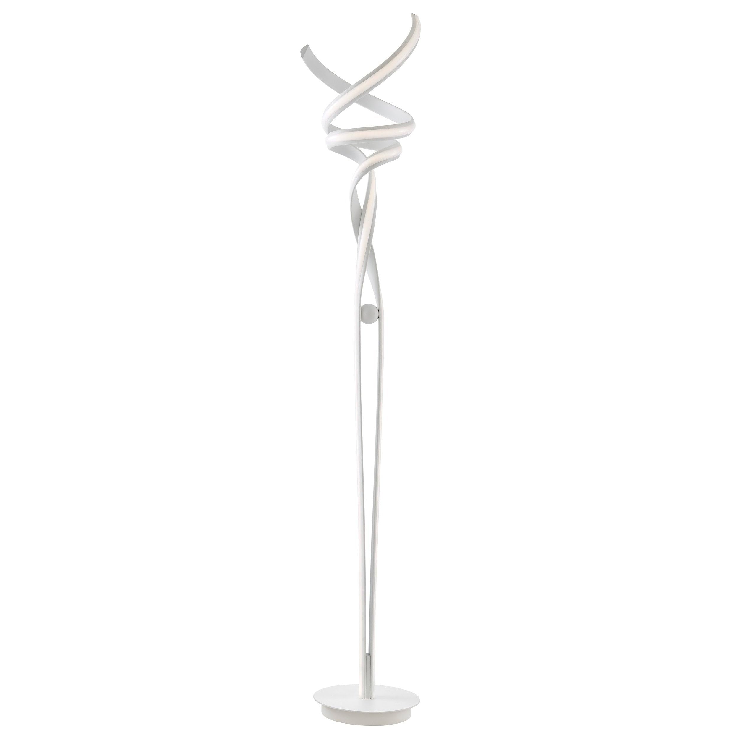 Finesse Decor Munich Led White 63&quot; Floor Lamp // Dimmable