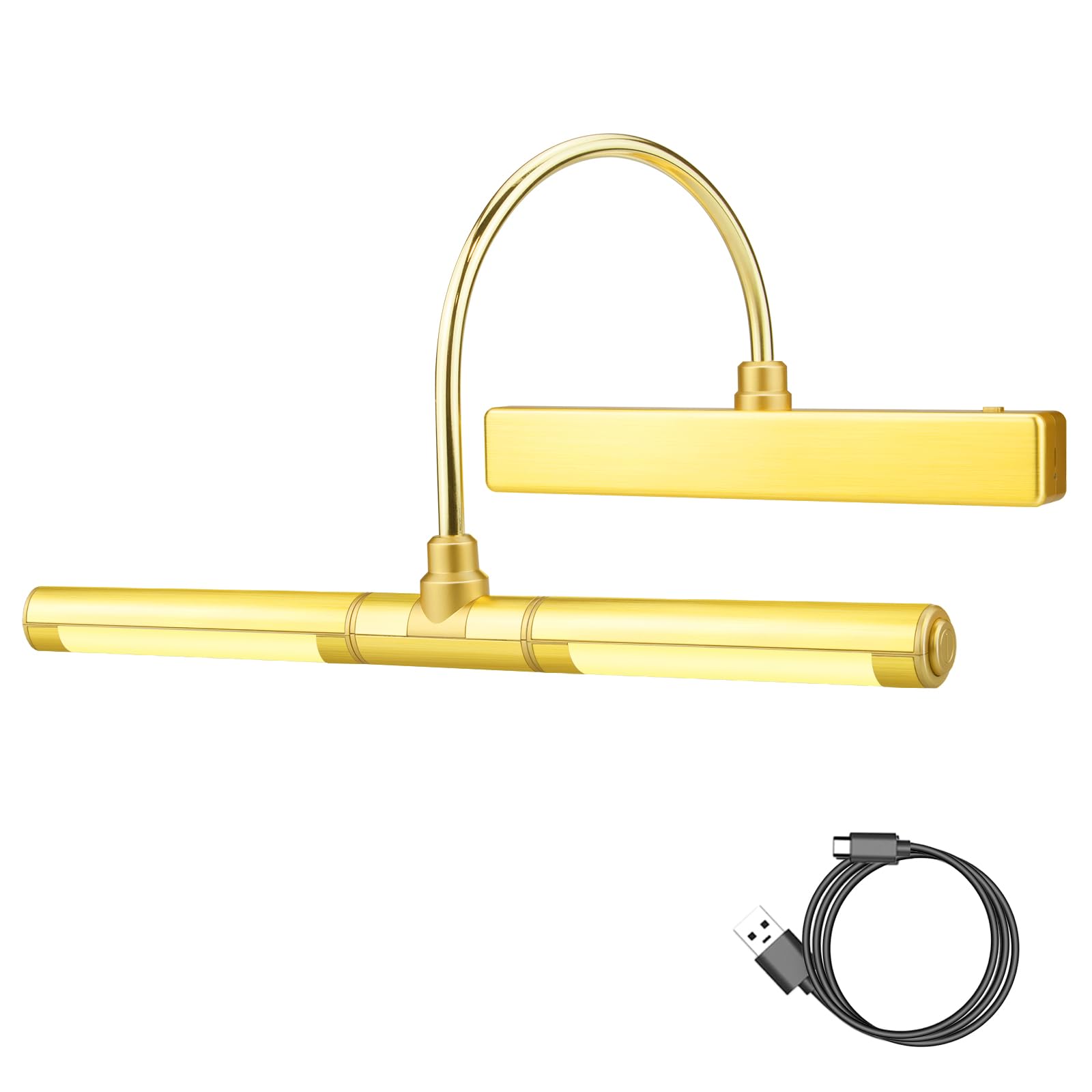 LUXSWAY Wireless Picture Lights for Paintings,Recgargeable Battery Art Display Light with Remote Control,Dimmable and Timer Off 