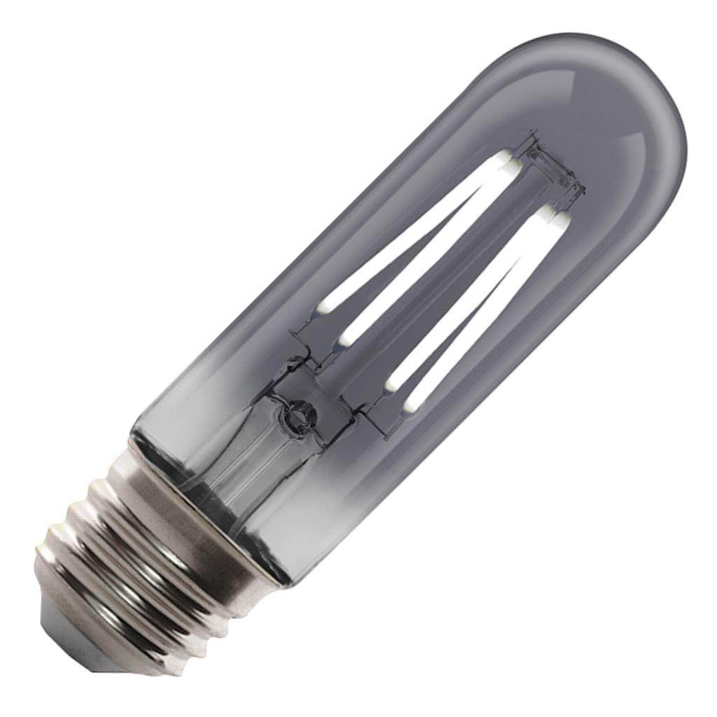 Feit Electric Vintage Exposed Filament Smoke Glass Led T10 With A Medium E26 Base Light Bulb - 25W Equivalent - 10 Year Life - 1