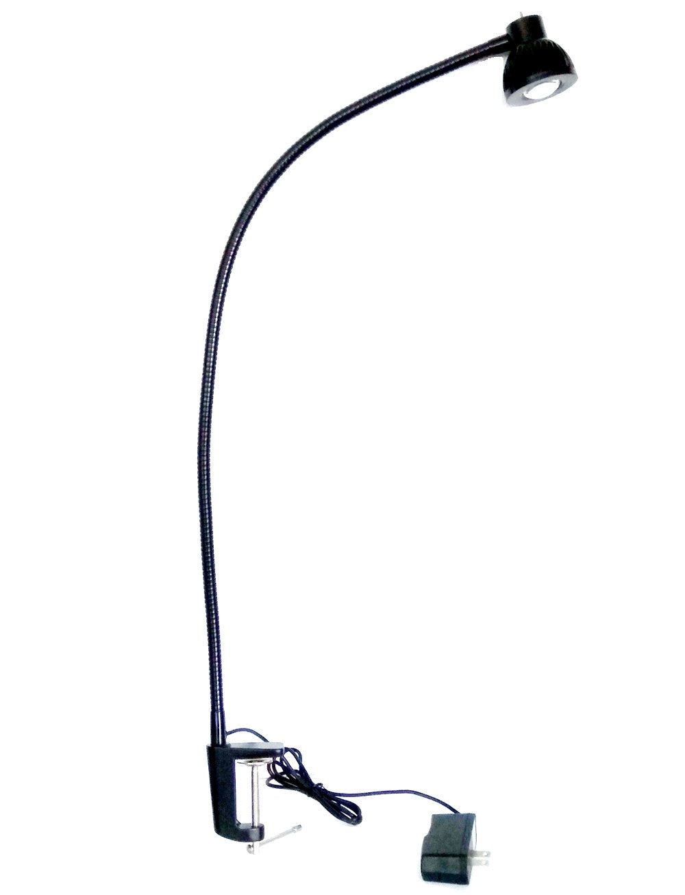 BiNFU Metal Architect LED Desk Lamp - Adjustable Long Swing Arm, Clip-on, 110v/220v, Black, Model SG_B01IJHTU60_US