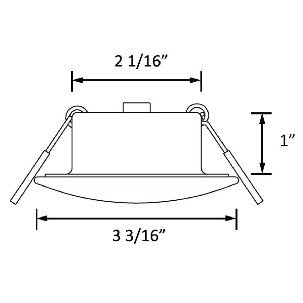 Facon 3 Inch 12V LED RV Puck Light, 4000K Cool White, Aluminum Recessed Down Light for RV, Camper, Trailer, Boat