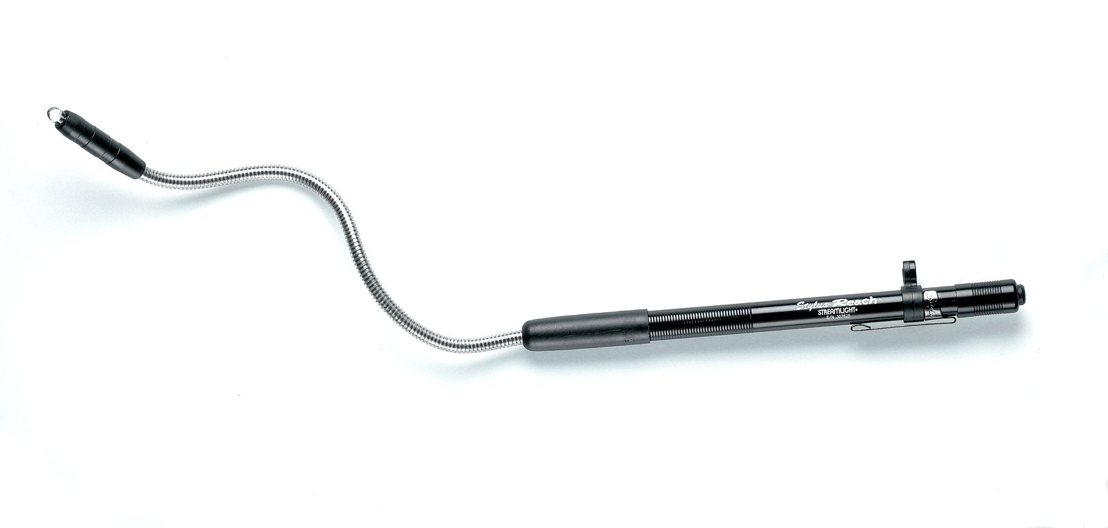 Streamlight Stylus Reach Pen Light - 11 Lumens, Flexible 7-Inch Cable, Silver, Model 65612, Aluminum Material