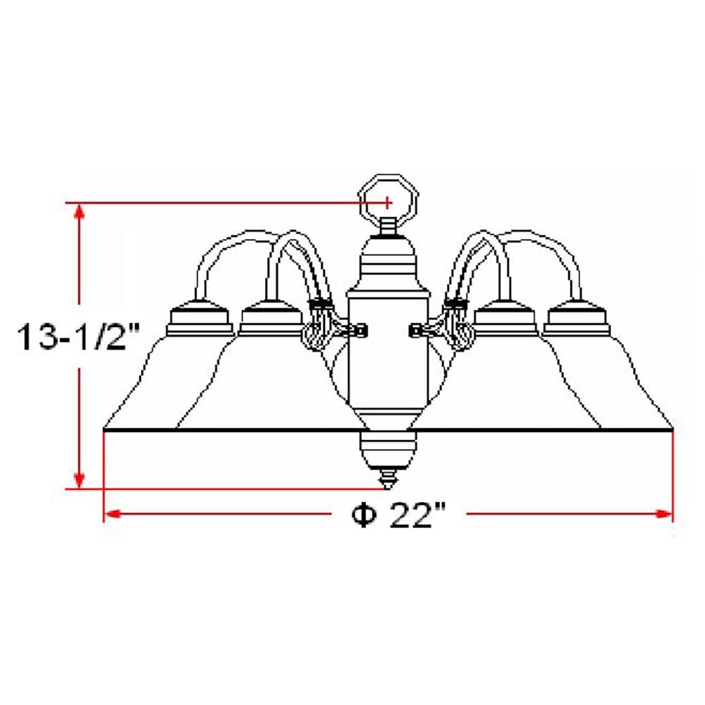 Design House 511535 5-Light Indoor Dimmable Chandelier, Satin Nickel, Alabaster Glass Shades for Entryway Foyer Dining Room