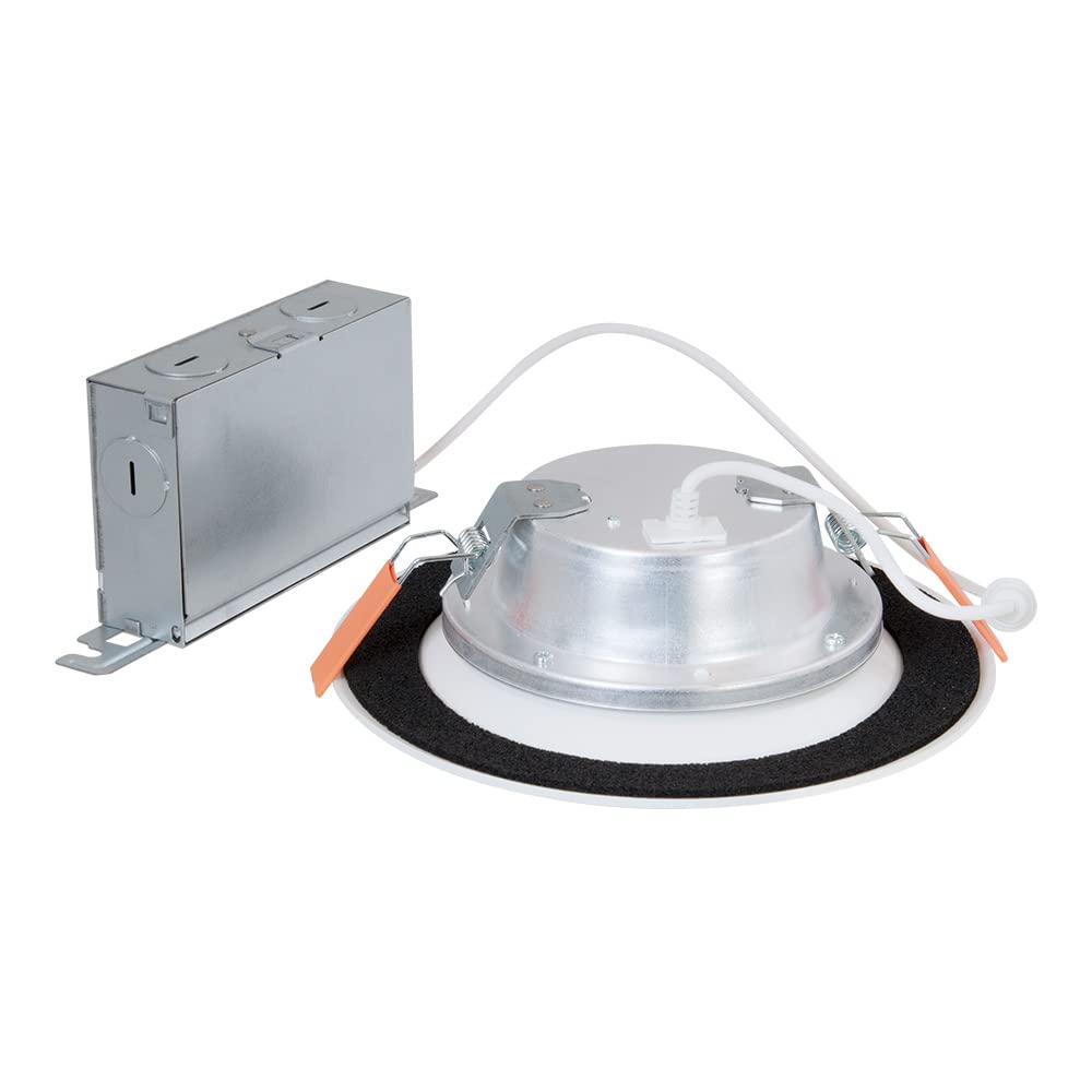 Halo Ltb 6-Inch Selectable Cct (3000K-5000K) Integrated Led, White Recessed Light, Dimmable Retrofit Trim