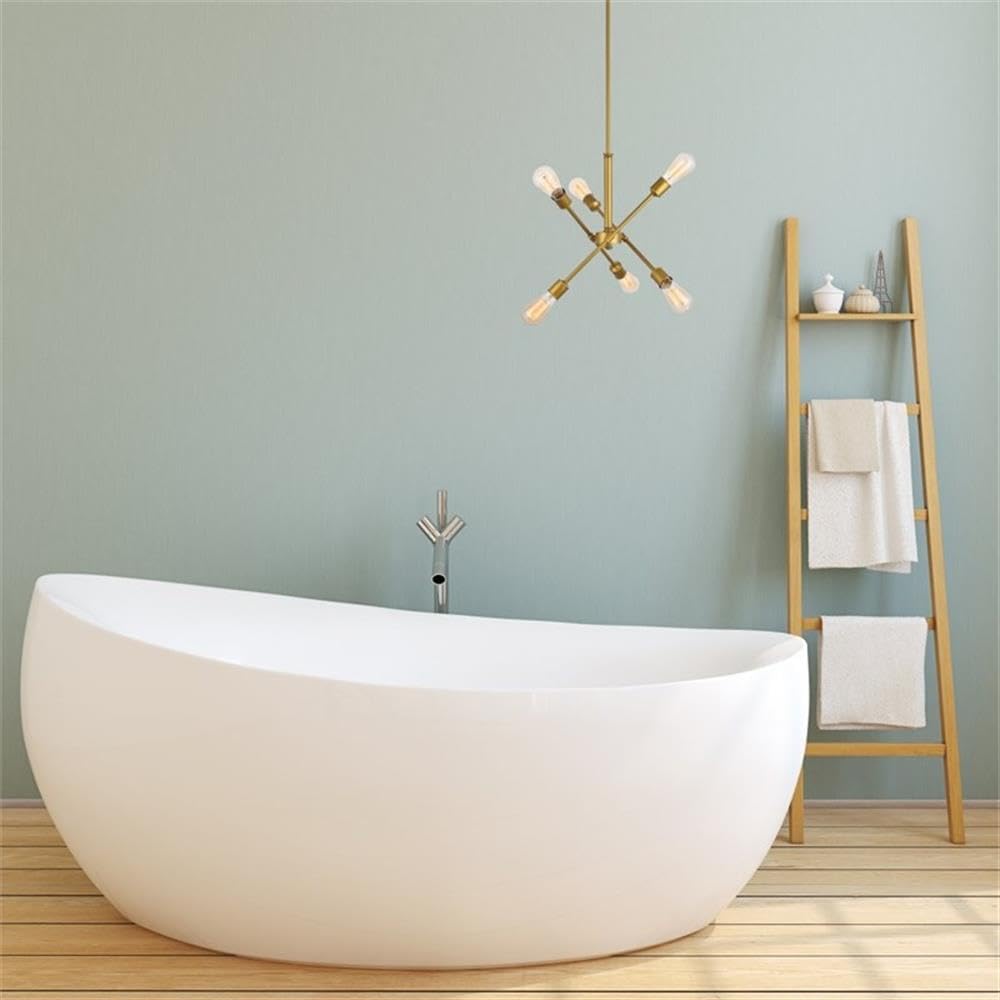 Living District Indoor Modern Home Decorative Bright Ceiling Axel 6 Lights Brass Pendant