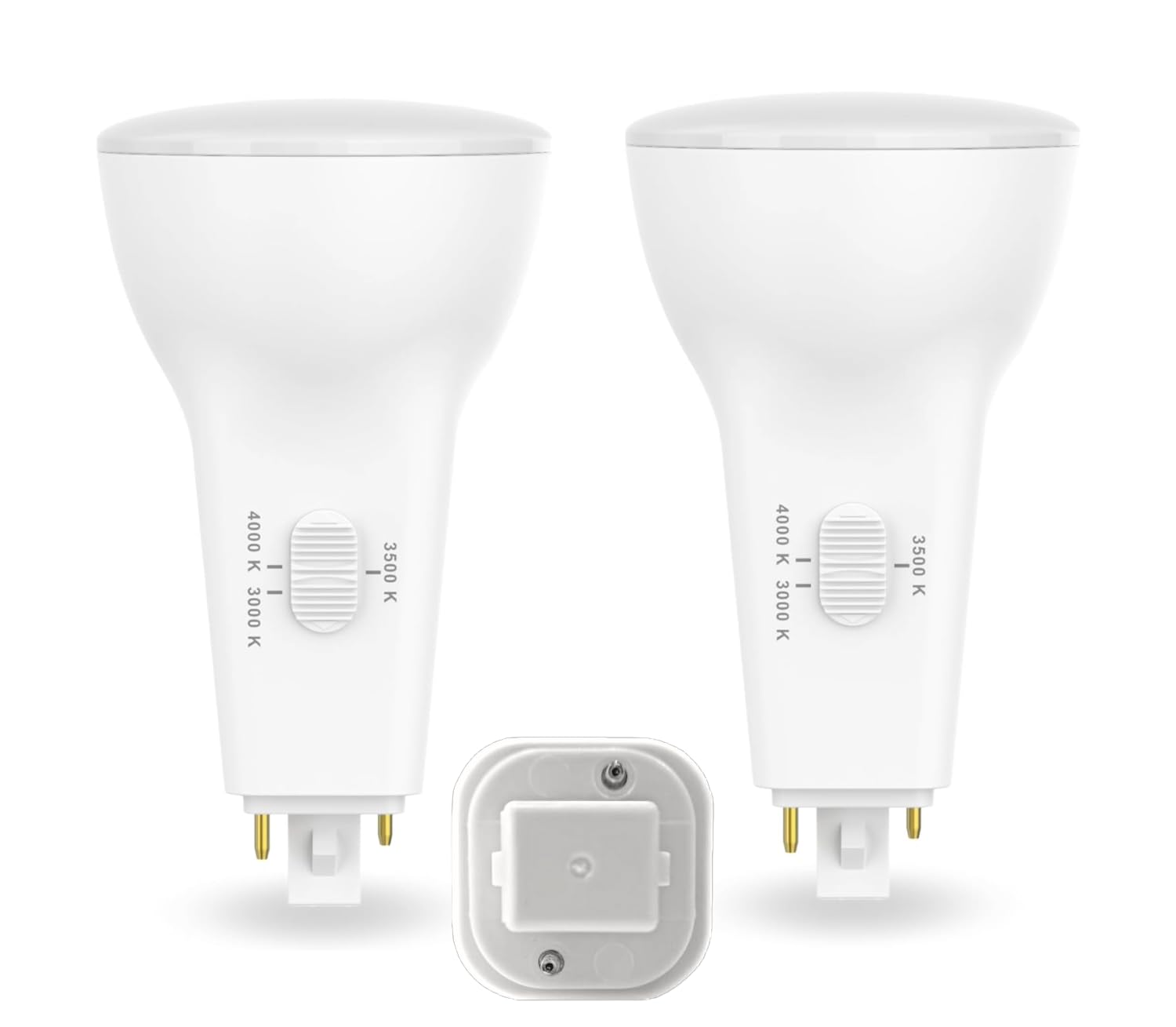 Sleeklighting | 10W-26W Eq Pl Vertical Led Bulb, 2 Pins Diagonal,G24D, 1000Lm, 3 Cct Selectable (3000K/3500K/4000K), 50,000 Hour