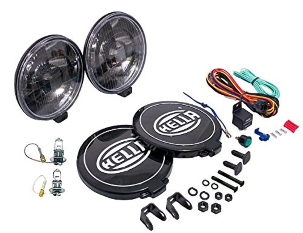 Hella 500 Series Black Magic Driving Lamp Kit - Multi Color, Durable Abs, High Performance