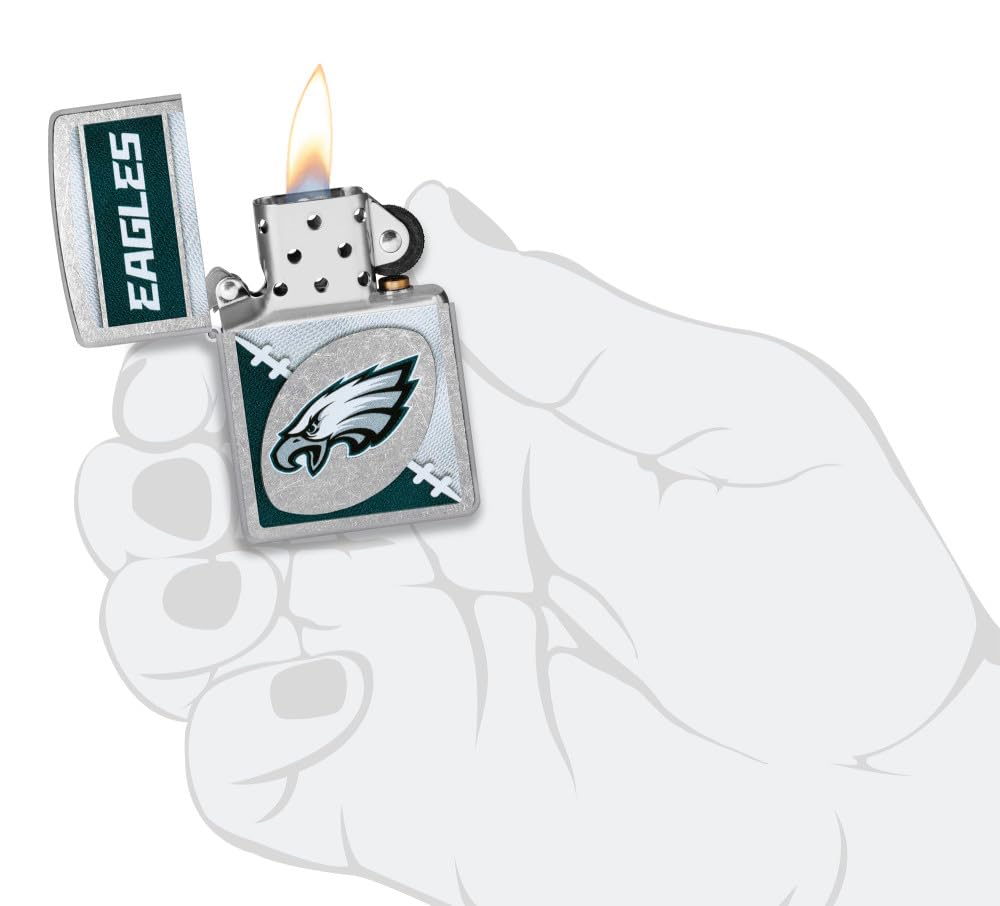 Zippo Nfl Philadelphia Eagles Street Chrome Pocket Lighter