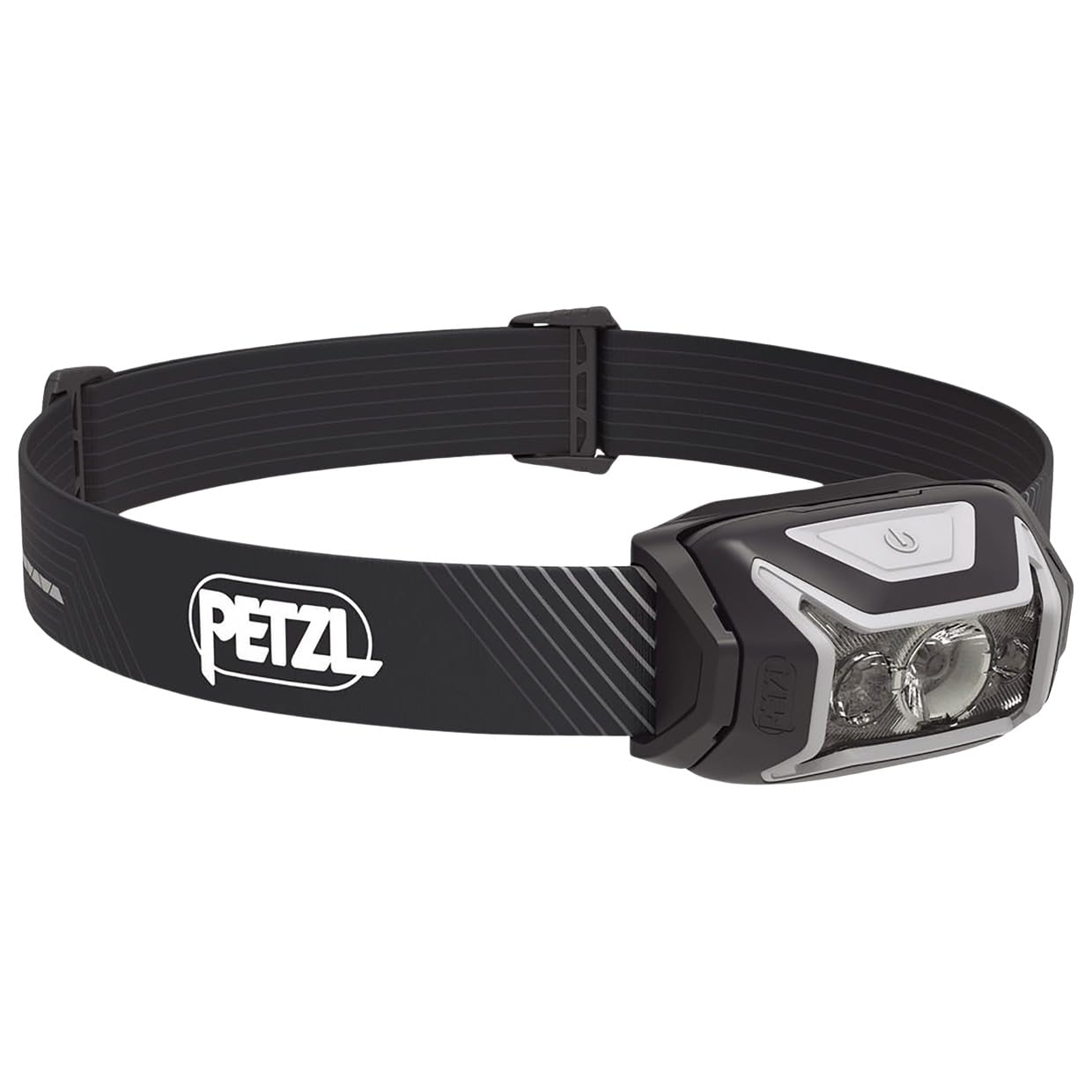PETZL ACTIK CORE Headlamp - 600 Lumen Rechargeable Light, Red Lighting, Gray, One Size, Model E065AA00