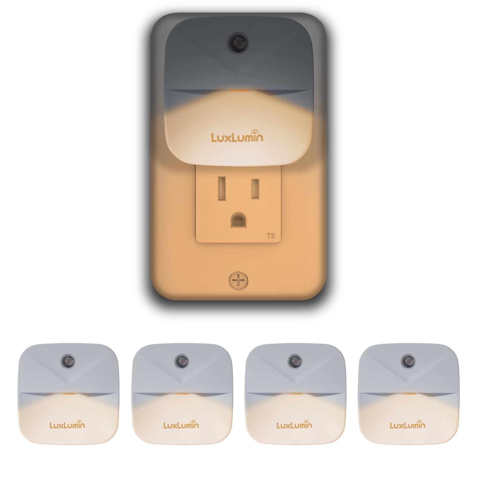 LuxLumin LED Night Light Plug into Wall with Smart Dusk to Dawn Sensor, Automatically Turn on and Off,Night Light for Kids,Bedro