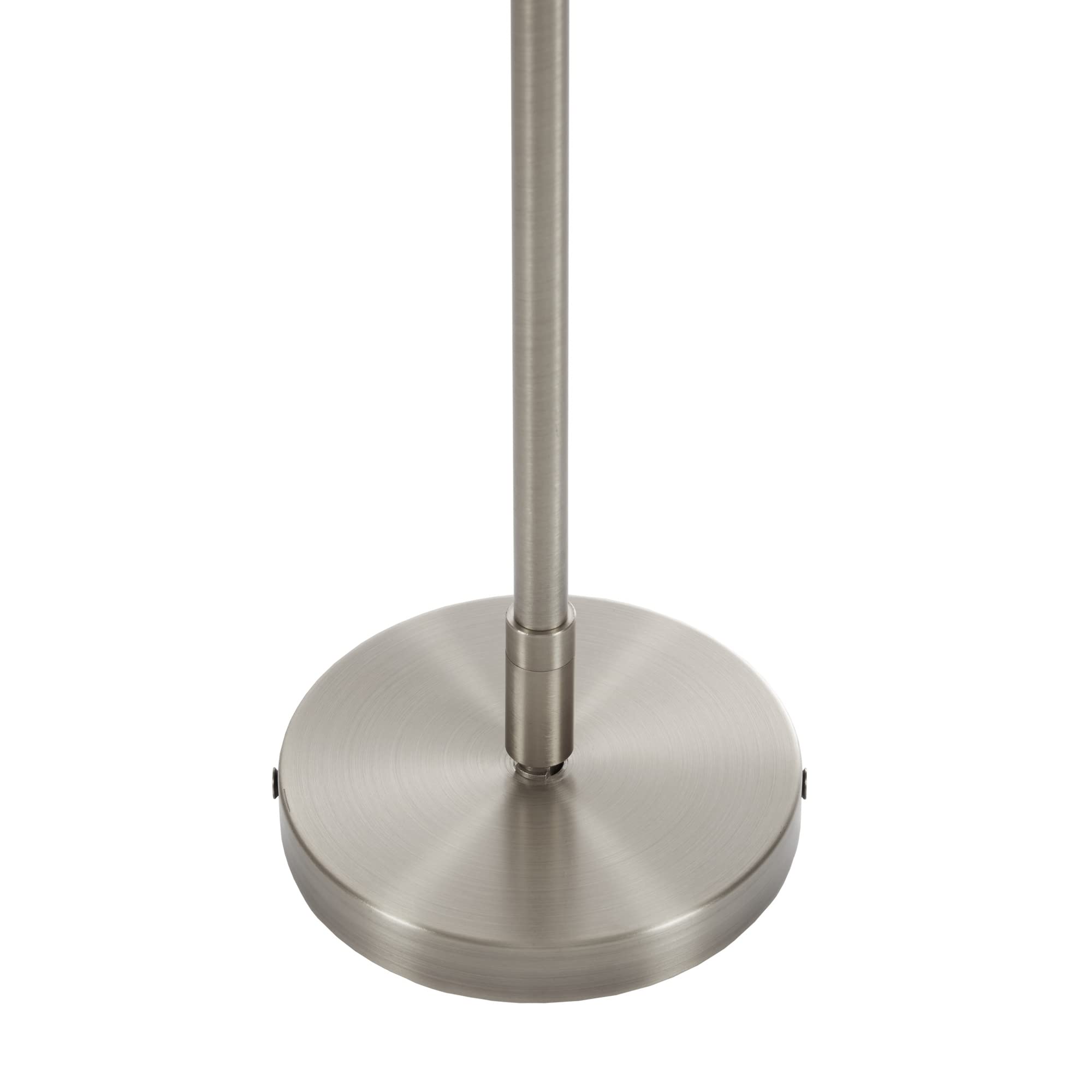 Hampton Hill 5-Light Presidio Chandelier, Modern Design For Dining Room, Adjustable Height, 24 W, Silver/White, Model Mps150-0107