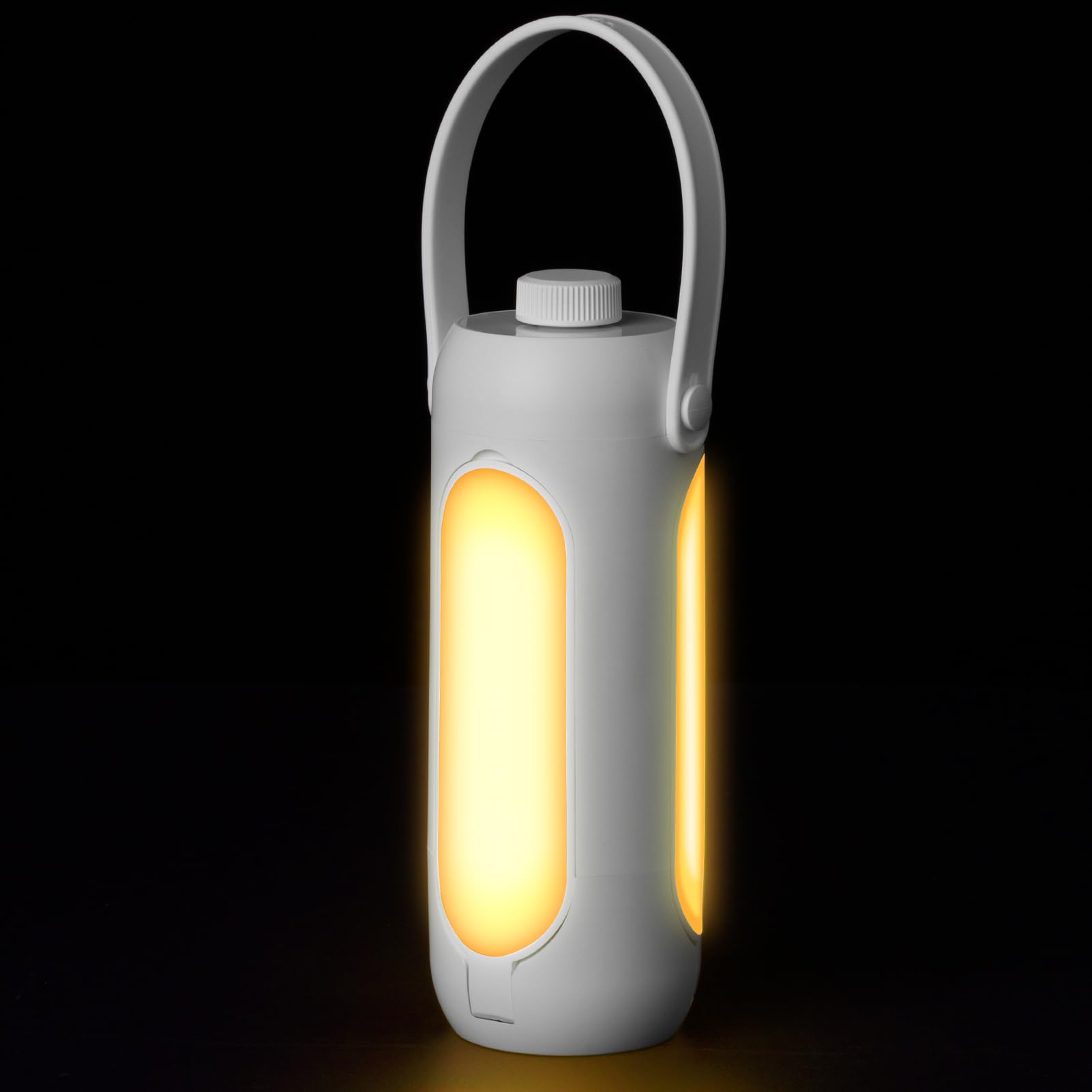 CHEE MONG 4-in-1 Camping Lantern, 10000mAh Power Bank, SOS Flashlight, 360° LED Light, White, Model DQ311