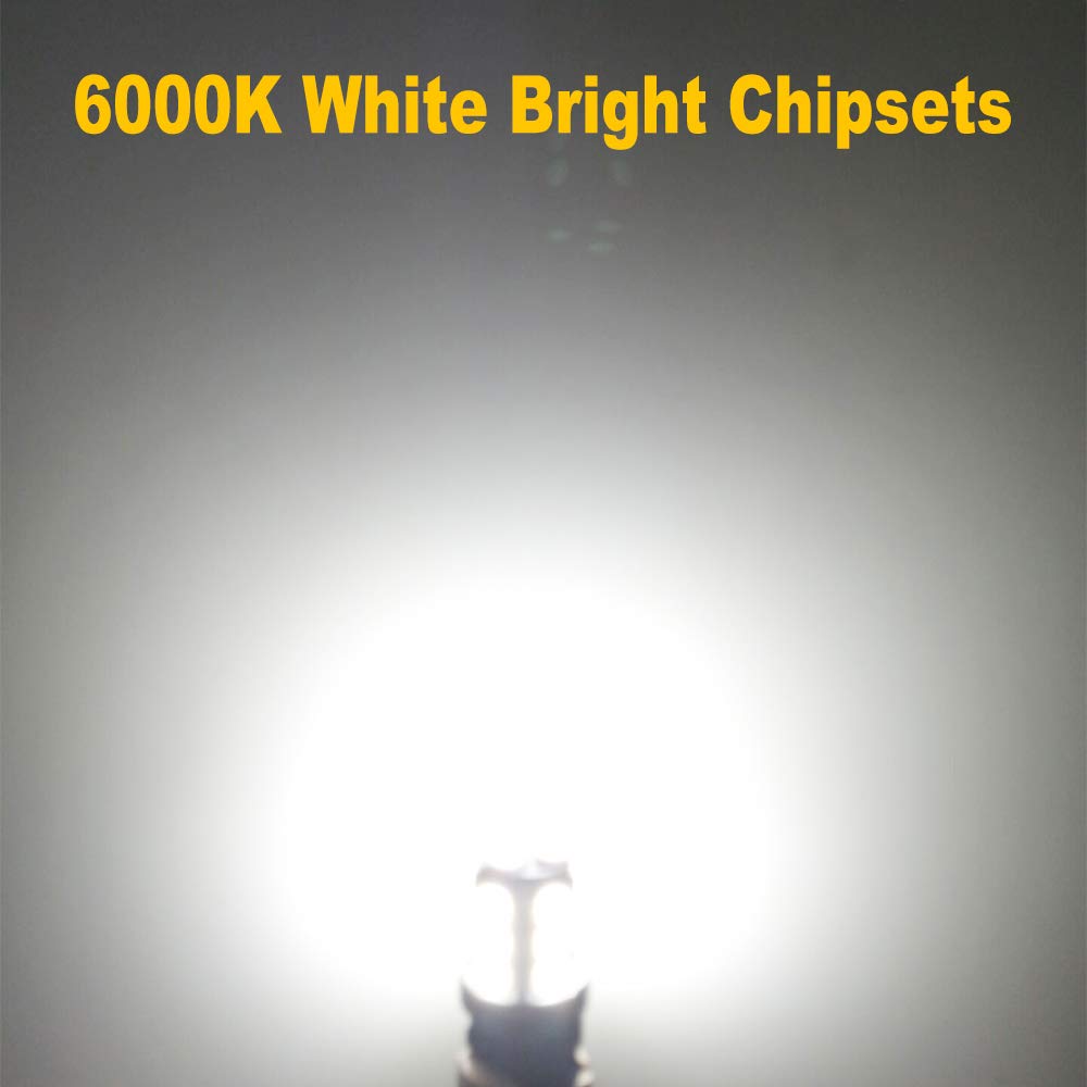 GIVEDOUA 7443 LED Brake Bulbs Super Bright 18SMD 5050 Chips Pack of 10pcs White 7443/7440
