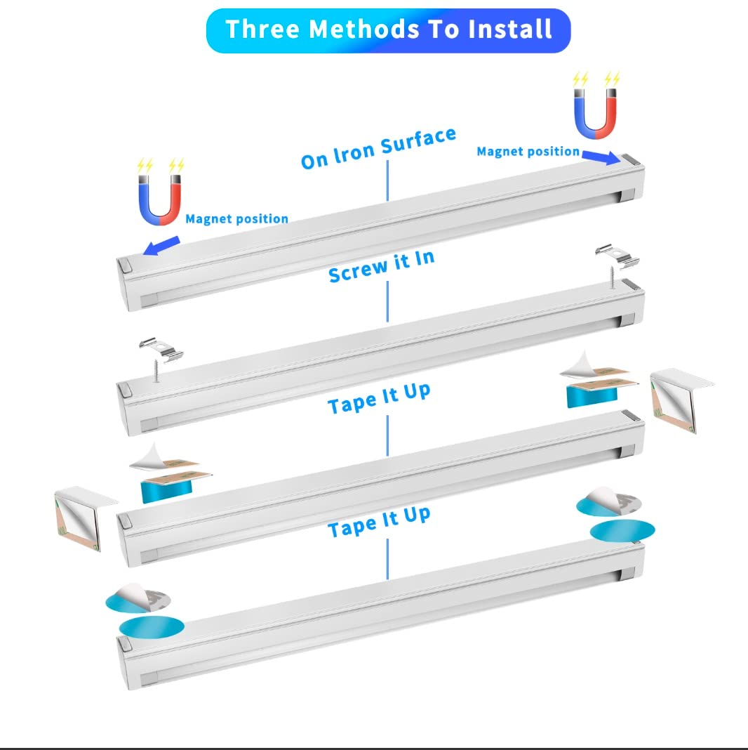 THLIFURE UV Black Light Bar, 10W 1ft LED Strip Lights, Purple, 2 Pack, Ideal for Bedroom, Fluorescent Paint & Glow in The Dark Parties
