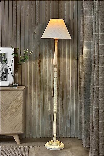 ORIFY Classic Floor Lamp for Living Room, Bedroom, and Office, Classic Floor Lamp Best for Room Decor (Pack of One,Wood, Natural