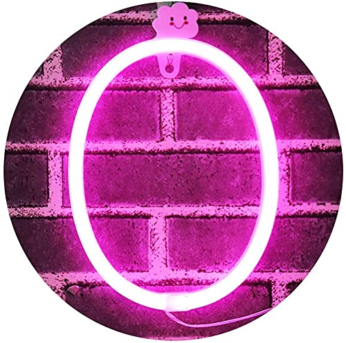 SATYAM KRAFT Marquee Alphabet Shaped Neon Led Light for Home Decoration and Wall Lamp, Pink, 1 Piece, Diwali Decoration Item (Nu