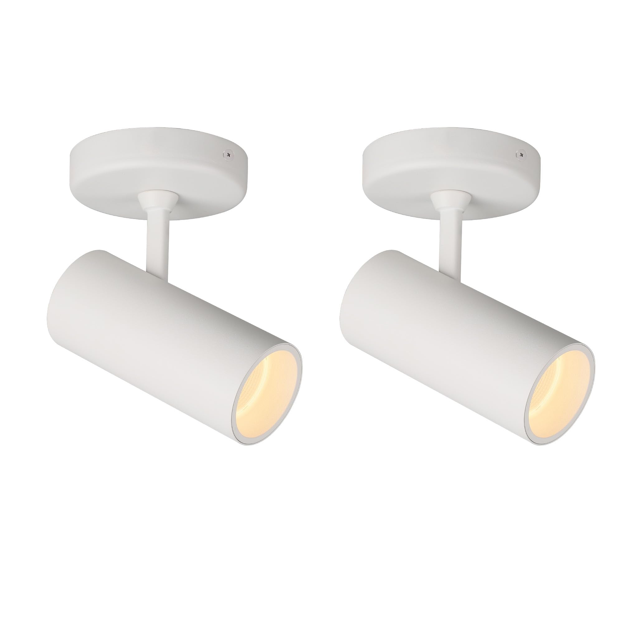 Aisilan 2 Pack 9W Dimmable Led Spotlight, Adjustable Angle Ceiling Light, Warm White 3000K