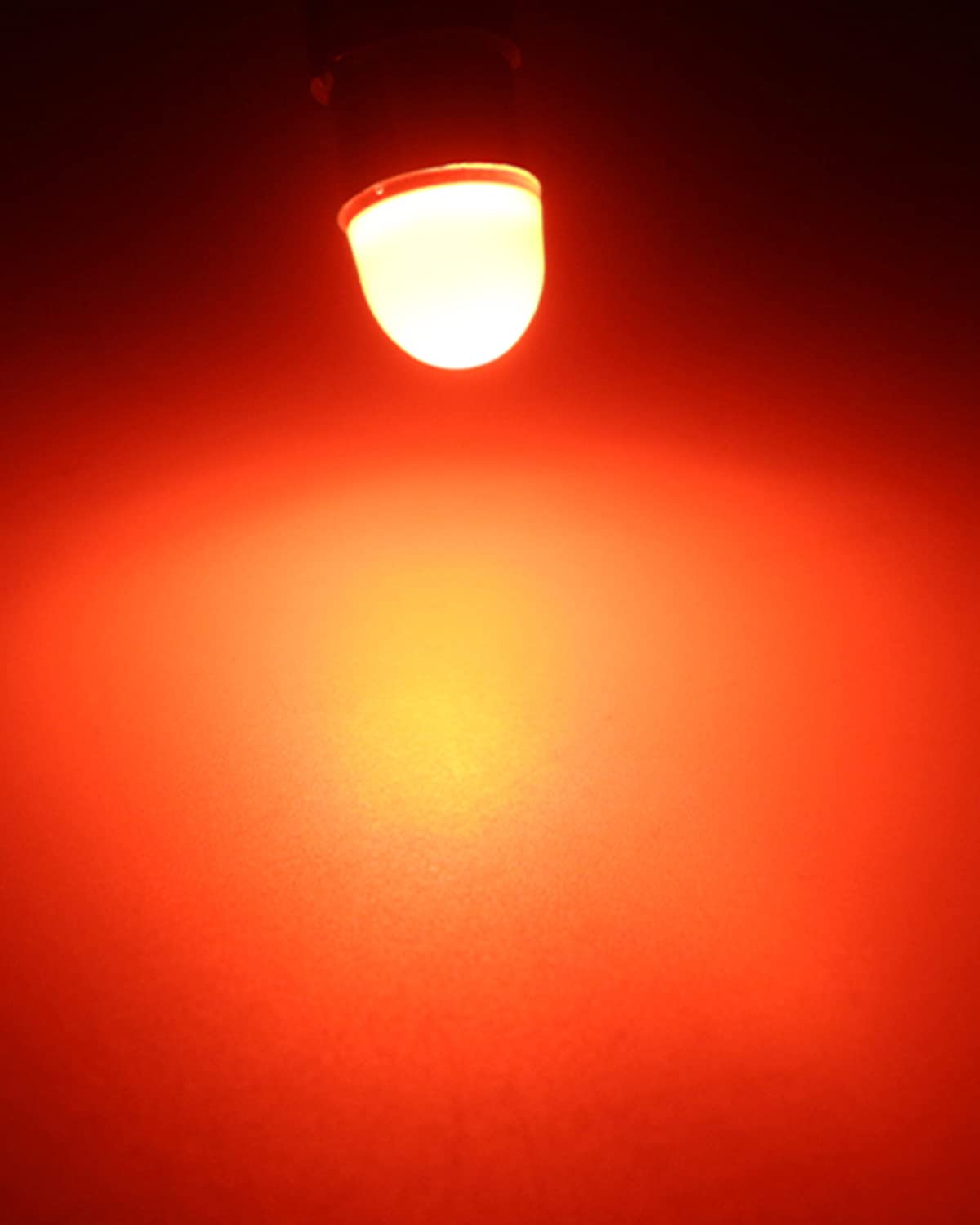 Keiurot BA9S LED Bulb for Indicator Lights - Red - 10-Pack - 12V