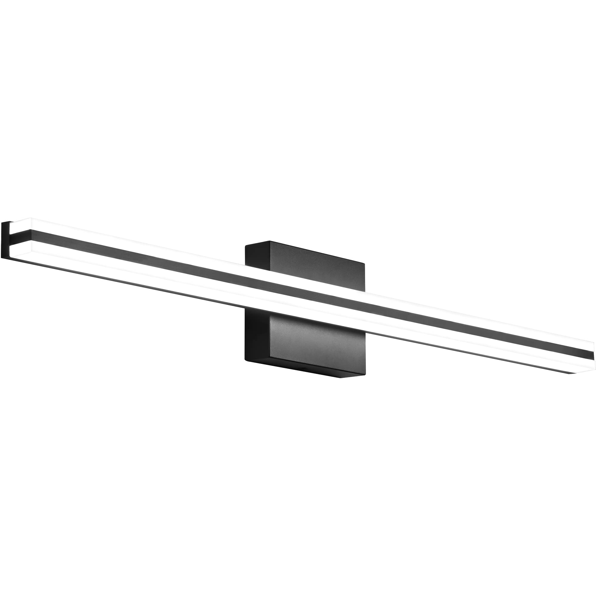 Solfart Dimmable Led Bathroom Vanity Lights Fixtures Over Mirror Wall Lights Led Vanity Lights For Mirror Matt Black Finishing