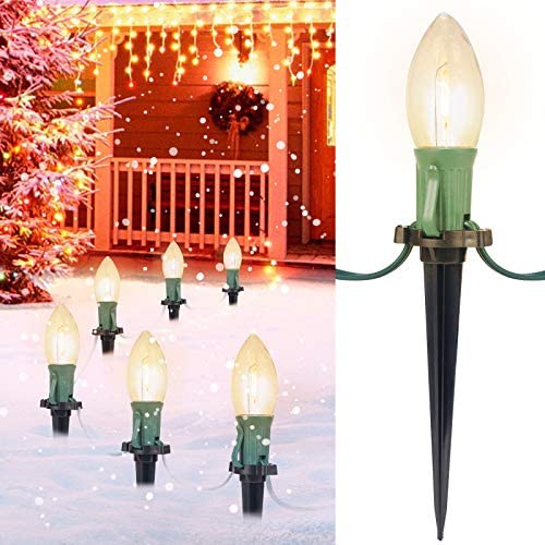 Brightown C9 LED Christmas Lights, 40 Bulbs, 51.4 Ft, Waterproof, Warm White, 2 Packs, Model GYPI-O20LAU
