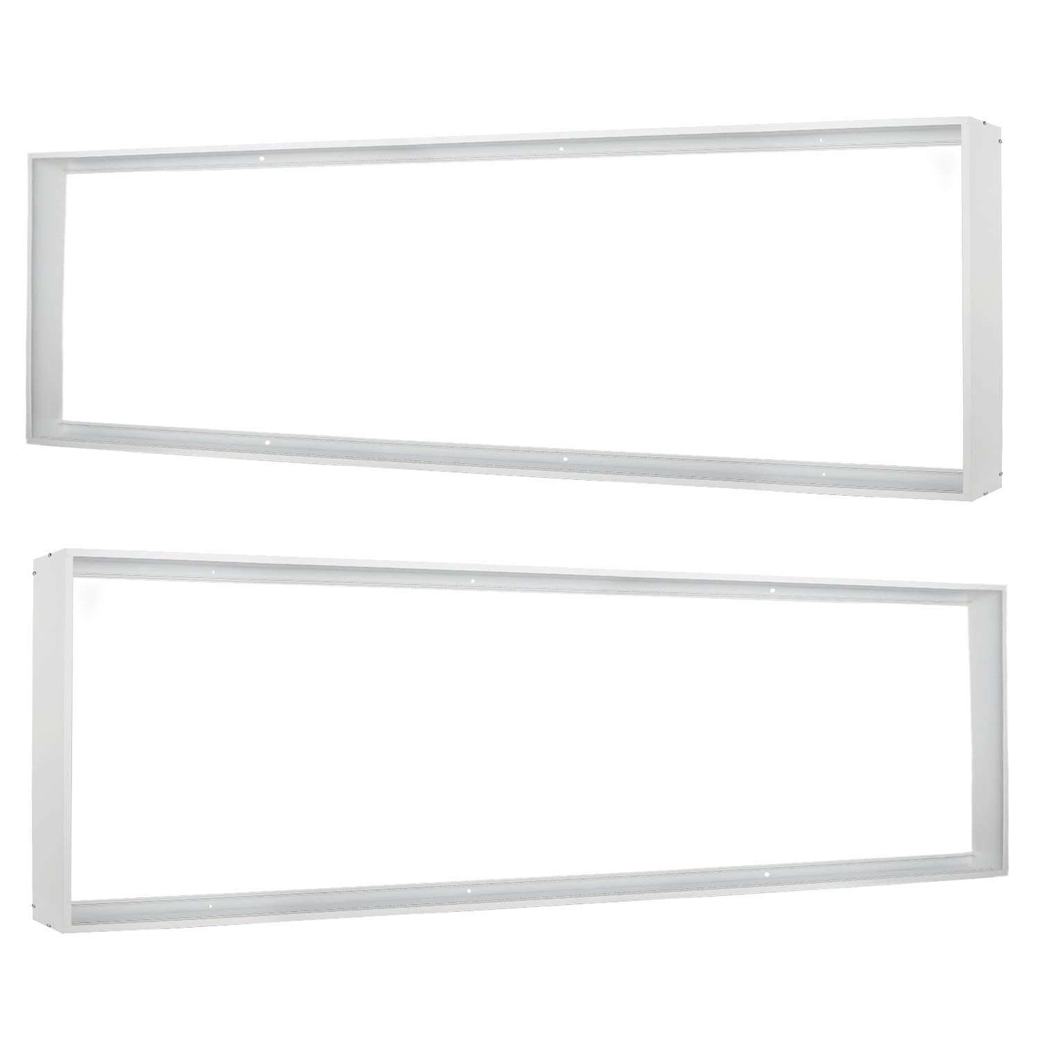 Zevnico 4X1Ft Surface Mount Kit - Aluminum Bracket For Led Flat Panel & Troffer Lights (2 Pack)