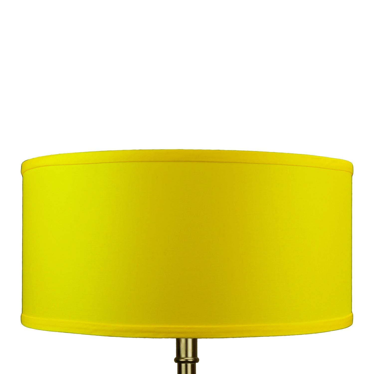 FenchelShades.com Cylinder Drum Lampshade, 17" Top/Bottom Diameter, 8" Height, Fabric, Citrus, Model 17-17-8-W-L-CIT