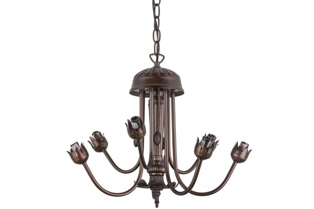 Meyda Tiffany 160609 Transitional Seven Light Chandelier Hardware From Citadel Collection Dark Finish, 17.00 Inches, Mahogany Bronze