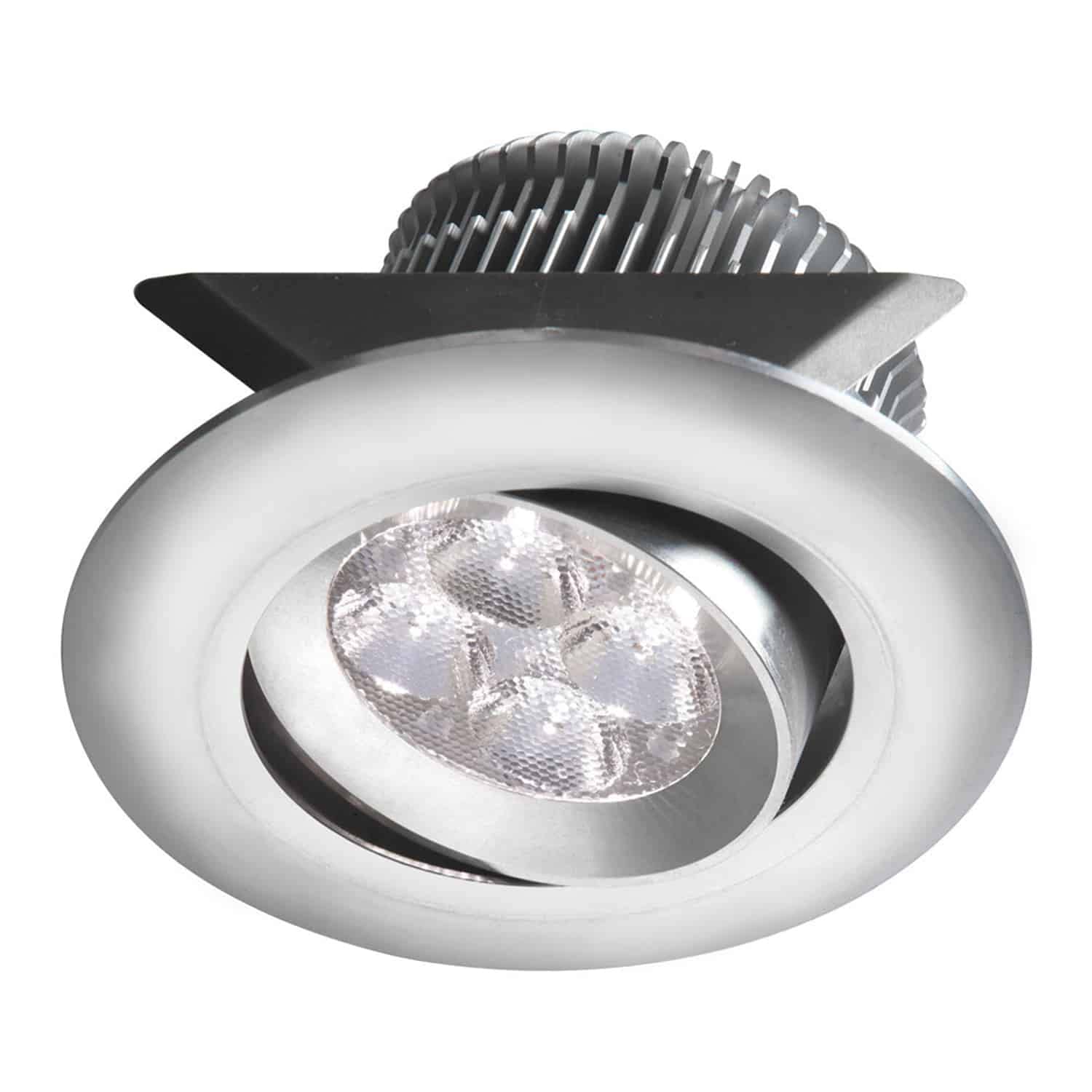 Dainolite Ltd SMP-LED-8-AL Transitional LED Pot Light from LED Collection in Pewter, Nickel, Silver Finish, 1.97 inches