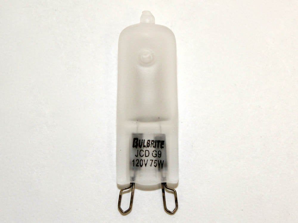 Bulbrite Q75G9F/120 120-Volt Halogen Jc Type Line Voltage Frosted G9 Bulb, 75-Watt, 75W