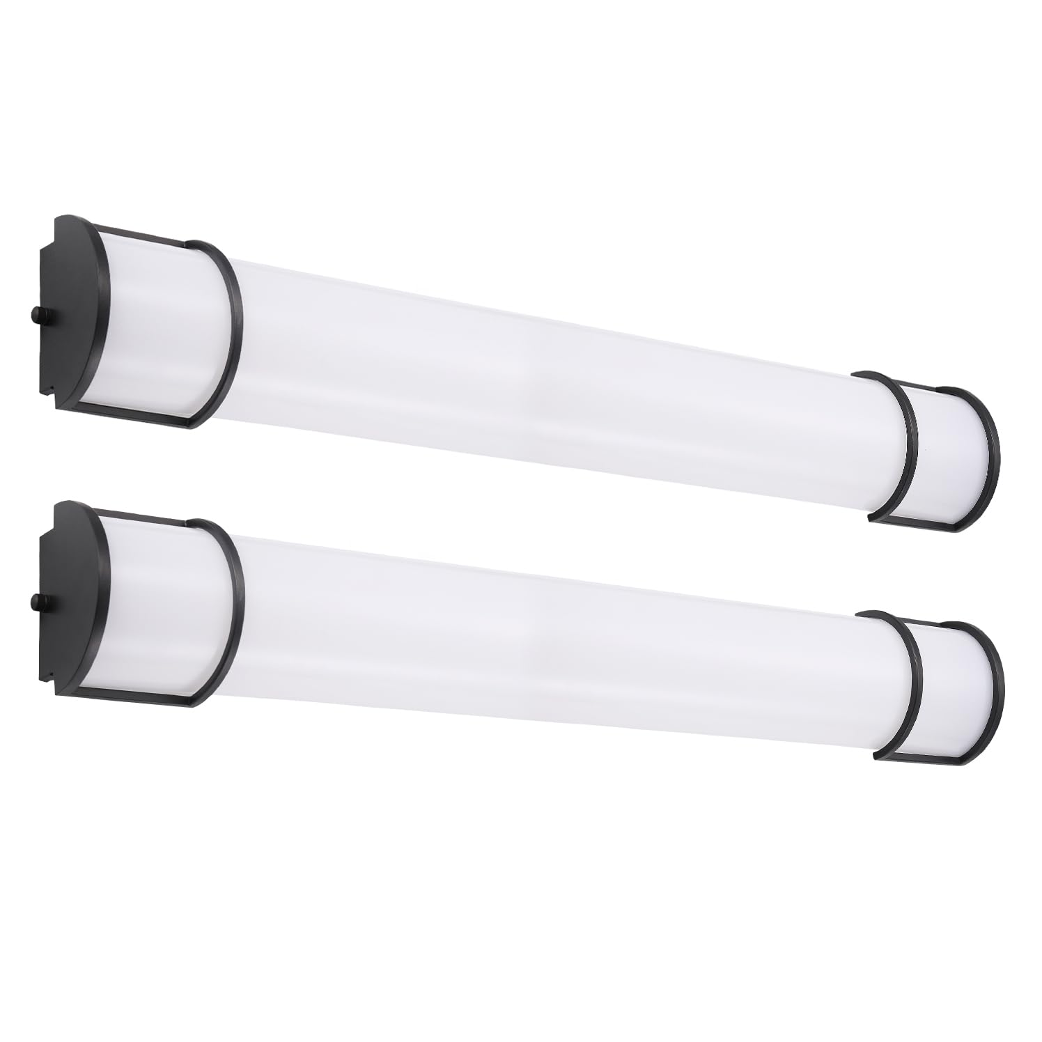 ASD LED Vanity Lighting Fixture, 36 Inch, Dimmable, 3CCT, Energy Star, ETL Listed, Black, 2 Pack, Model A-LVF21-36D