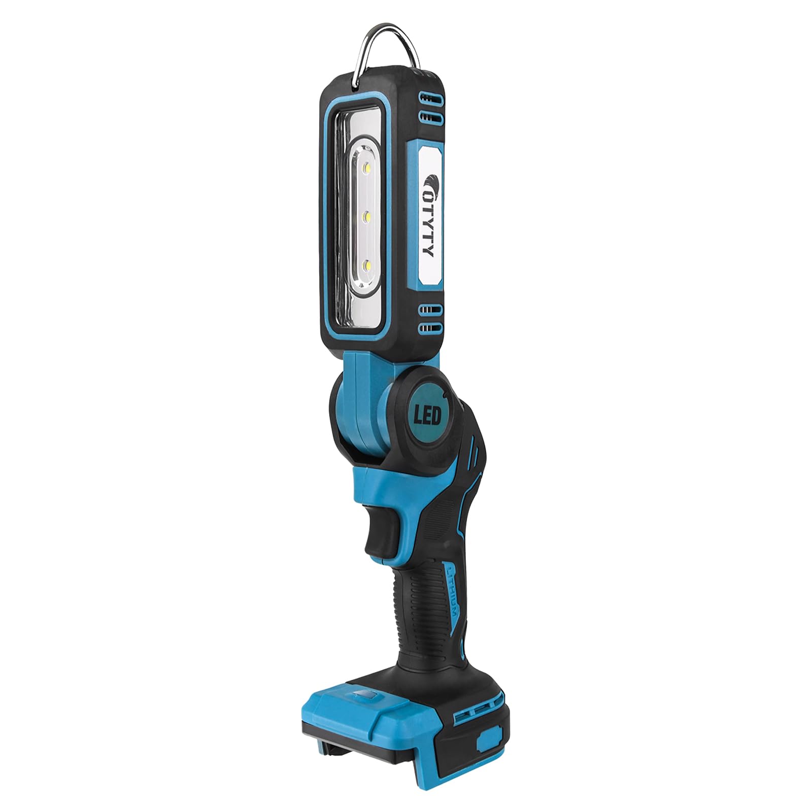 OTYTY LED Work Light for Makita 18V LXT Lithium Battery, 30W 2000LM Portable Cordless Lamp Rechargeable Flashlight, Pivoting Hea