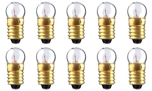 Cec Industries 12V G-3.5 Bulbs, 2.4W, Warm White, E10 Base, Box Of 10