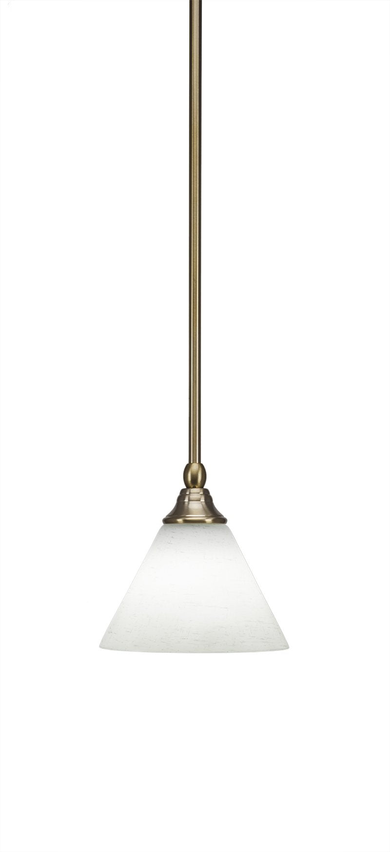 Toltec Lighting 23-Nab-312 Any 3 Light Stem Mini Pendant 7&quot; White Muslin Glass