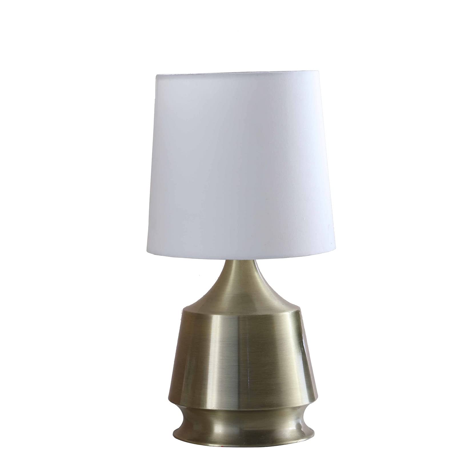 Benzara Bm240331 73 In. Table Lamp With Metal Bottle Shape Base, Antique Brass