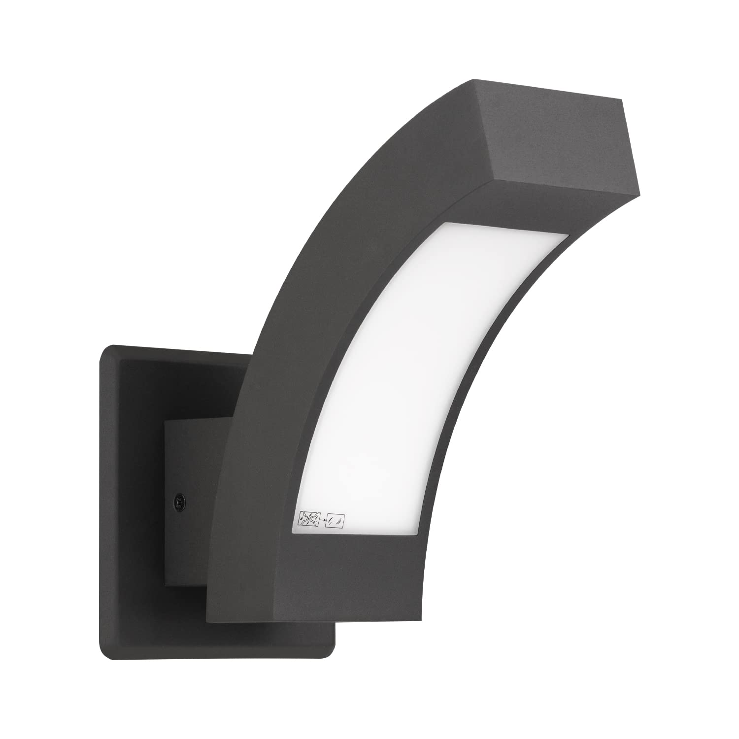Inowel Modern Outdoor Wall Light Led Porch Light Outside House Wall Mount Lamp Sconce Waterproof Aluminum Lantern For Garage Fro
