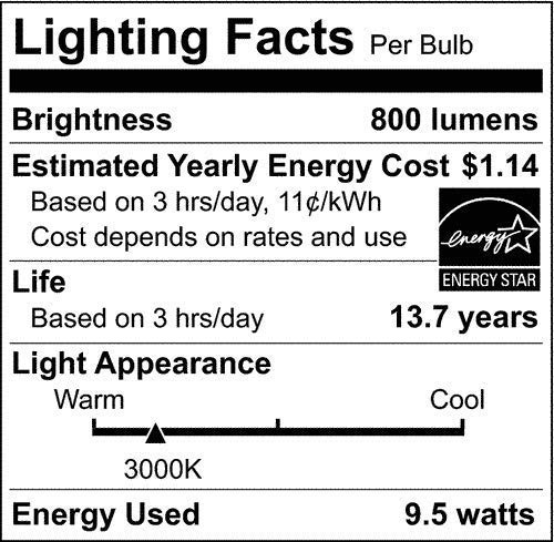 Satco Medium Light Bulb S29589, Frosted White, 3000K, 4.38 Inches, Medium Base, 220° Beam Angle, 4 Count