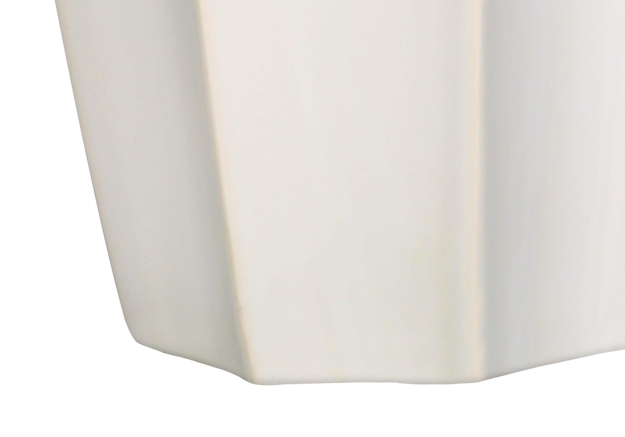 Monarch Specialties Table Lamp, Modern Cream Ceramic, Ivory Shade, 27inH, 16.5inL x 16.5inW, Model I 9731