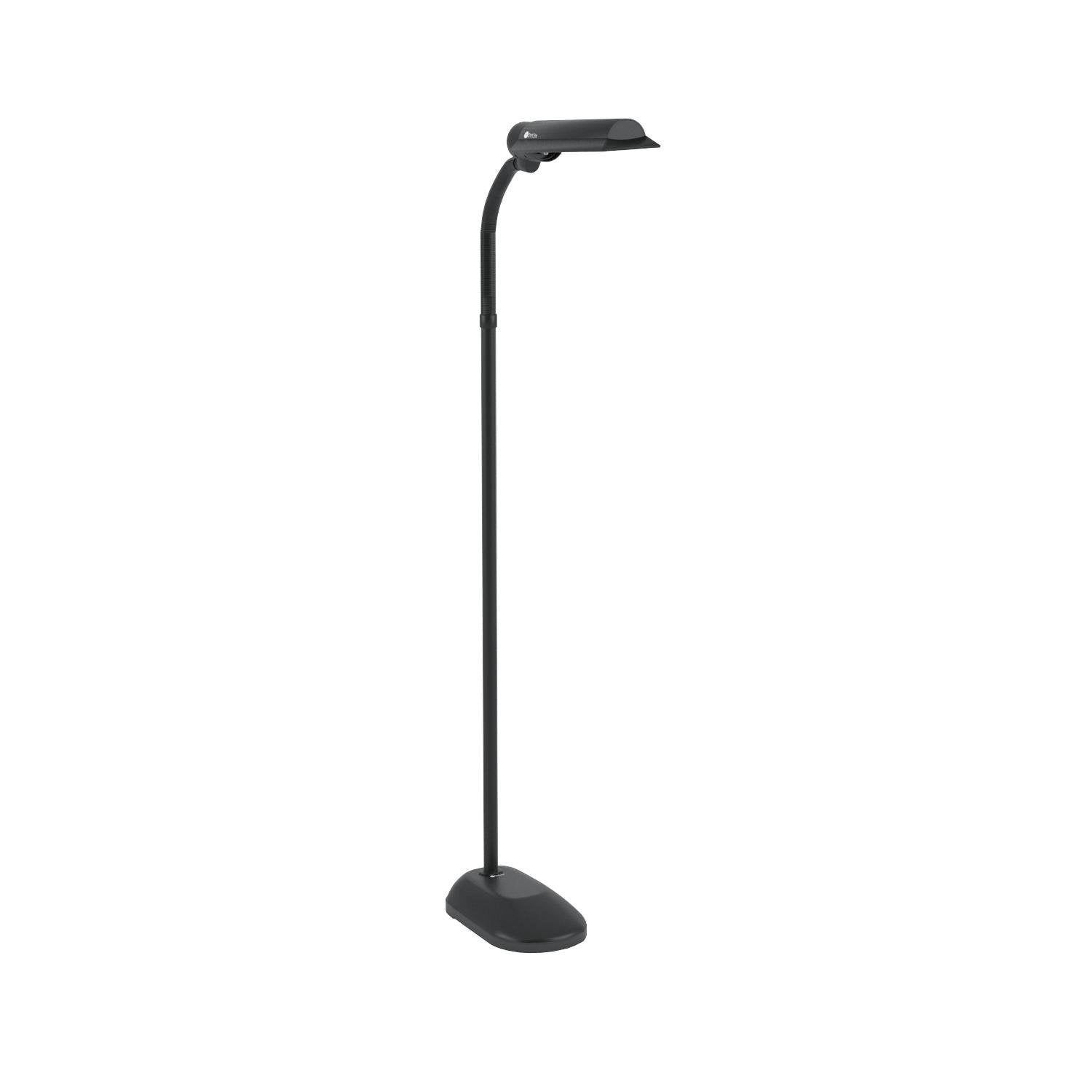 Ottlite 18W Wingshade Adjustable Floor Lamp, Black Metal, Ideal For Crafts, Office, Living Room - Model T81G5T