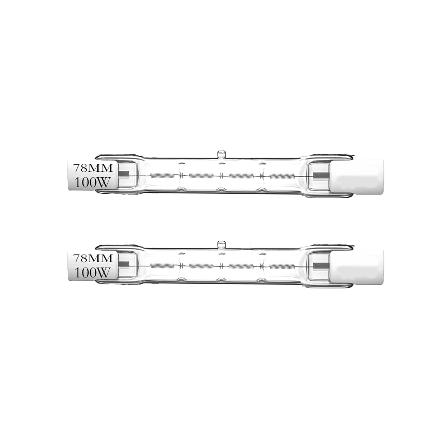 R7S Bulbs 100W, T3 100W 2 Pack Halogen Light Bulbs R7S,T3 Jtype Halogen Bulbs, Halogen Bulb Replacement For Work Security Landsc