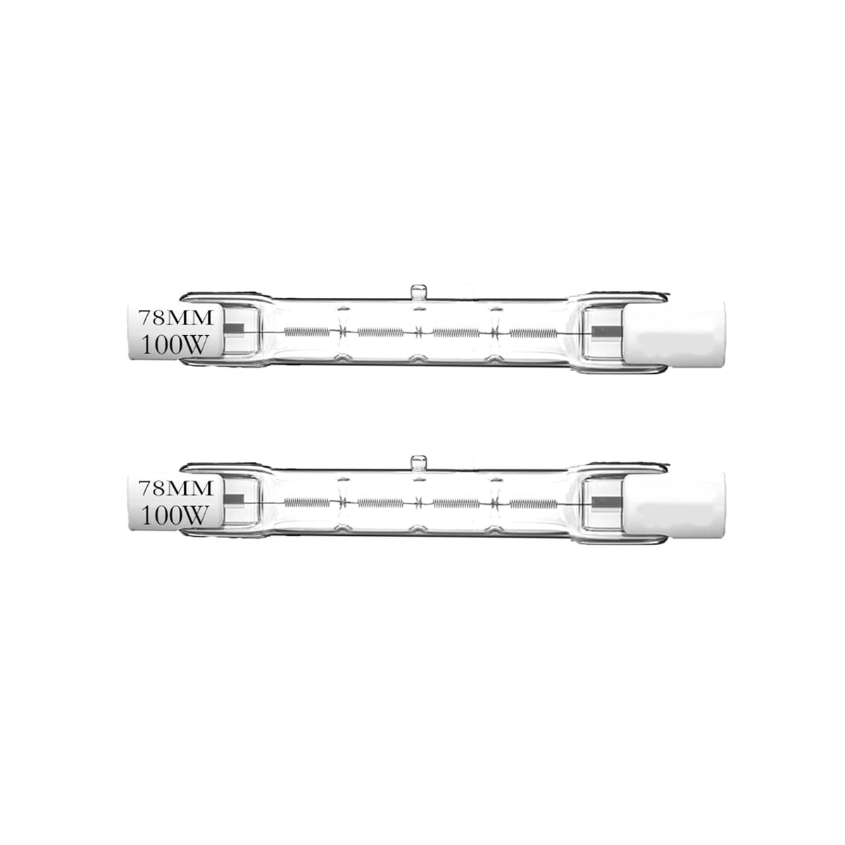R7S Bulbs 100W, T3 100W 2 Pack Halogen Light Bulbs R7S,T3 Jtype Halogen Bulbs, Halogen Bulb Replacement For Work Security Landsc