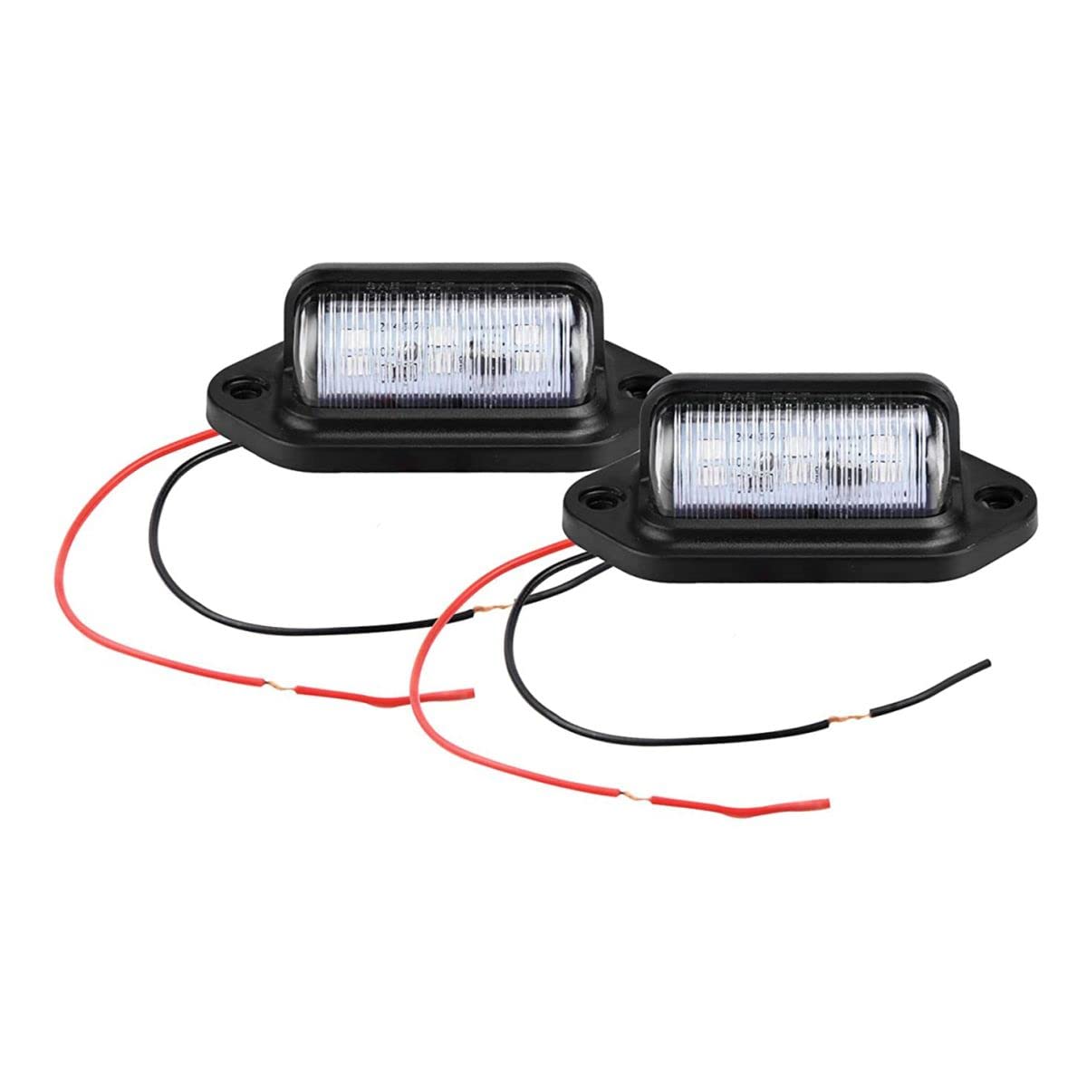 LivTee Waterproof 12V LED License Plate Light for RV, Truck, SUV, Blue (2PCS)