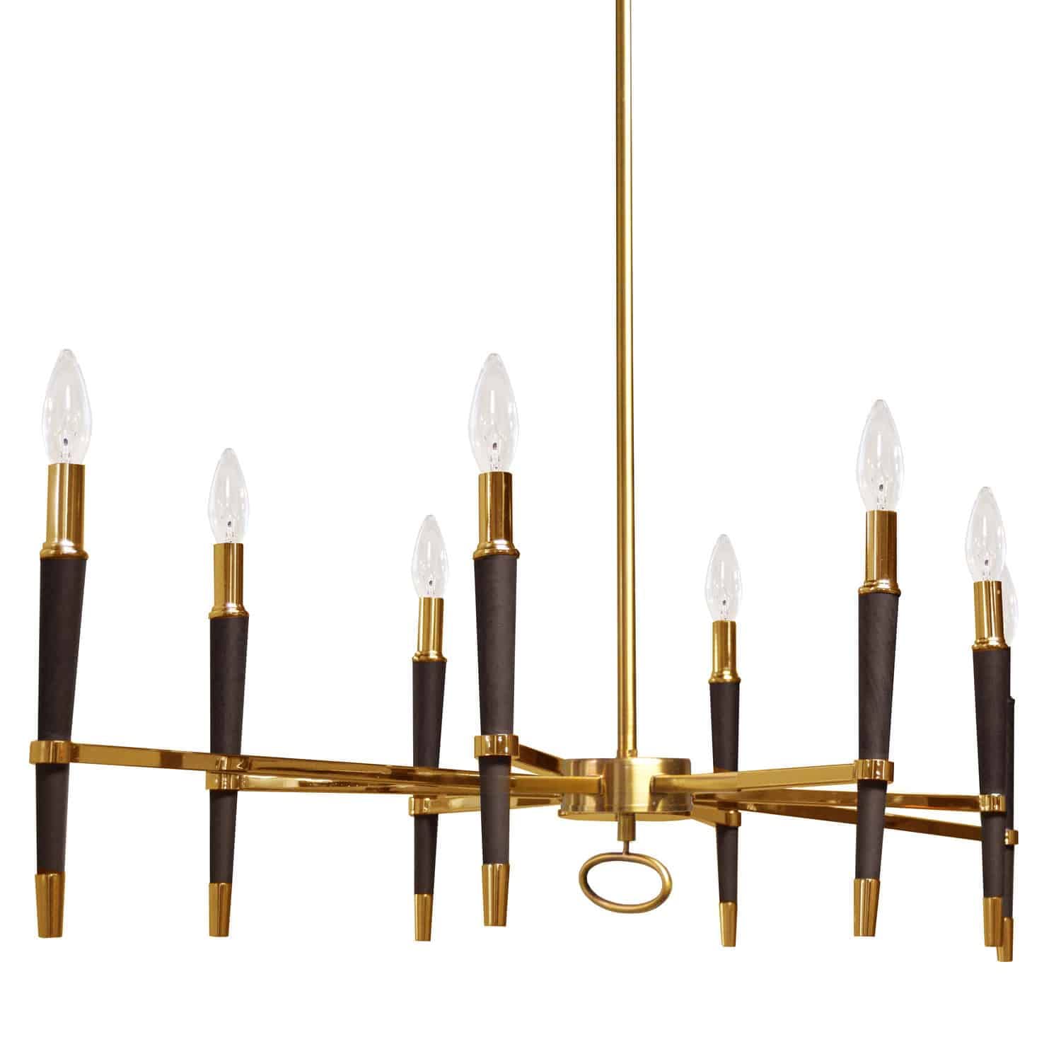 Dainolite 8 Light Vintage Bronze Chandelier