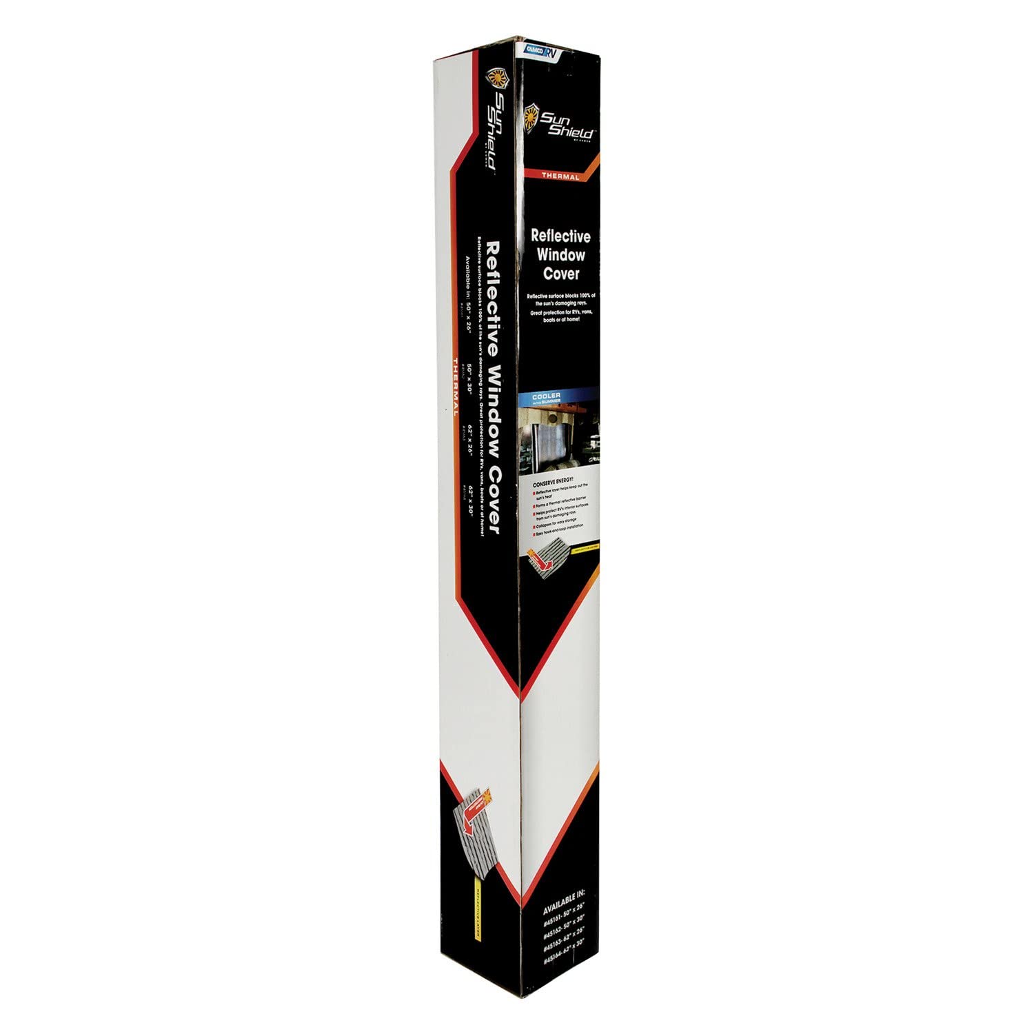 Camco Reflective Rv Window Cover | Features A Single Bubble Foil Laminate Insulation, Collapses For Convenient Storage, And Meas
