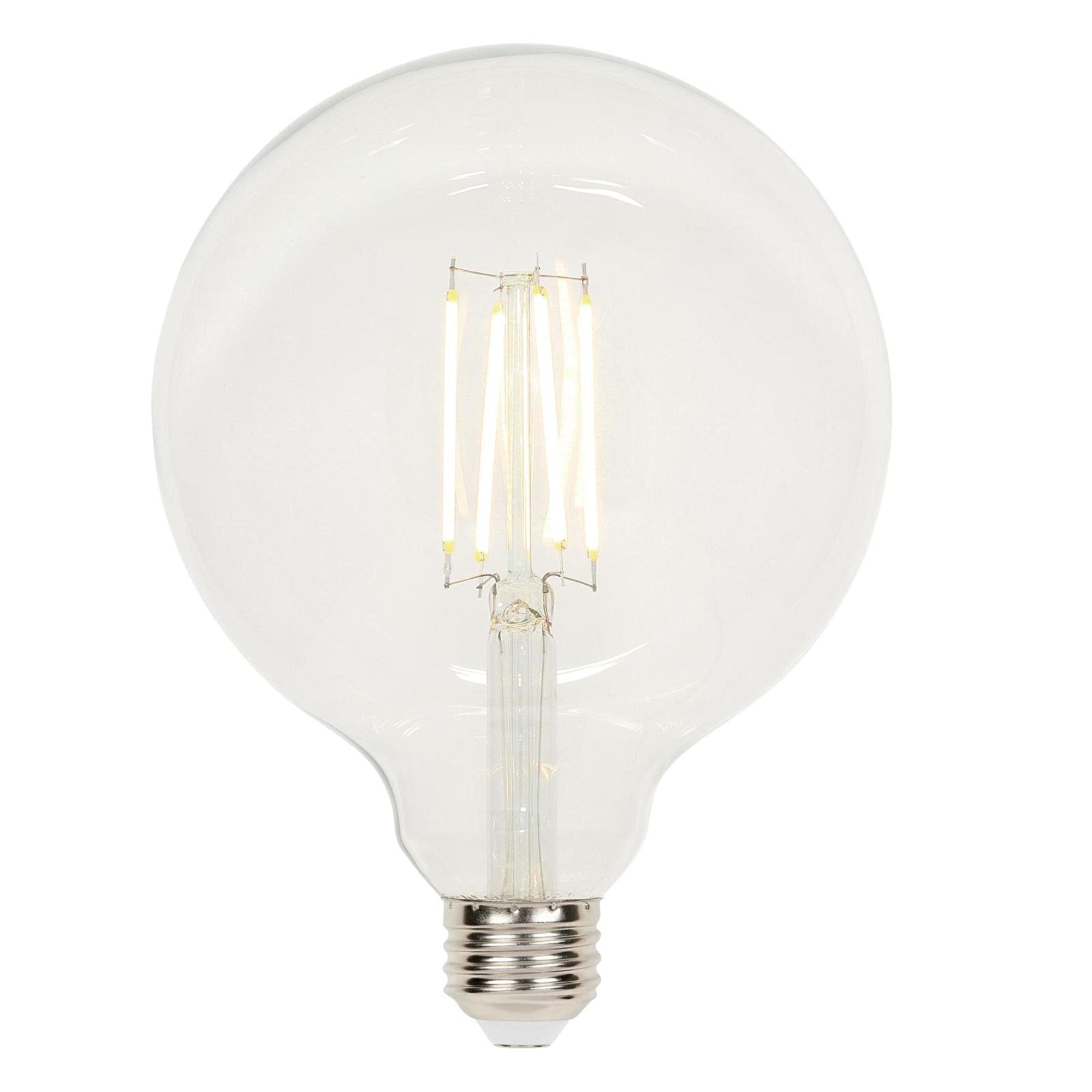Westinghouse 5317500 6.5 Watt (60 Watt Equivalent) G40 Dimmable Clear Filament Led Light Bulb, Medium Base