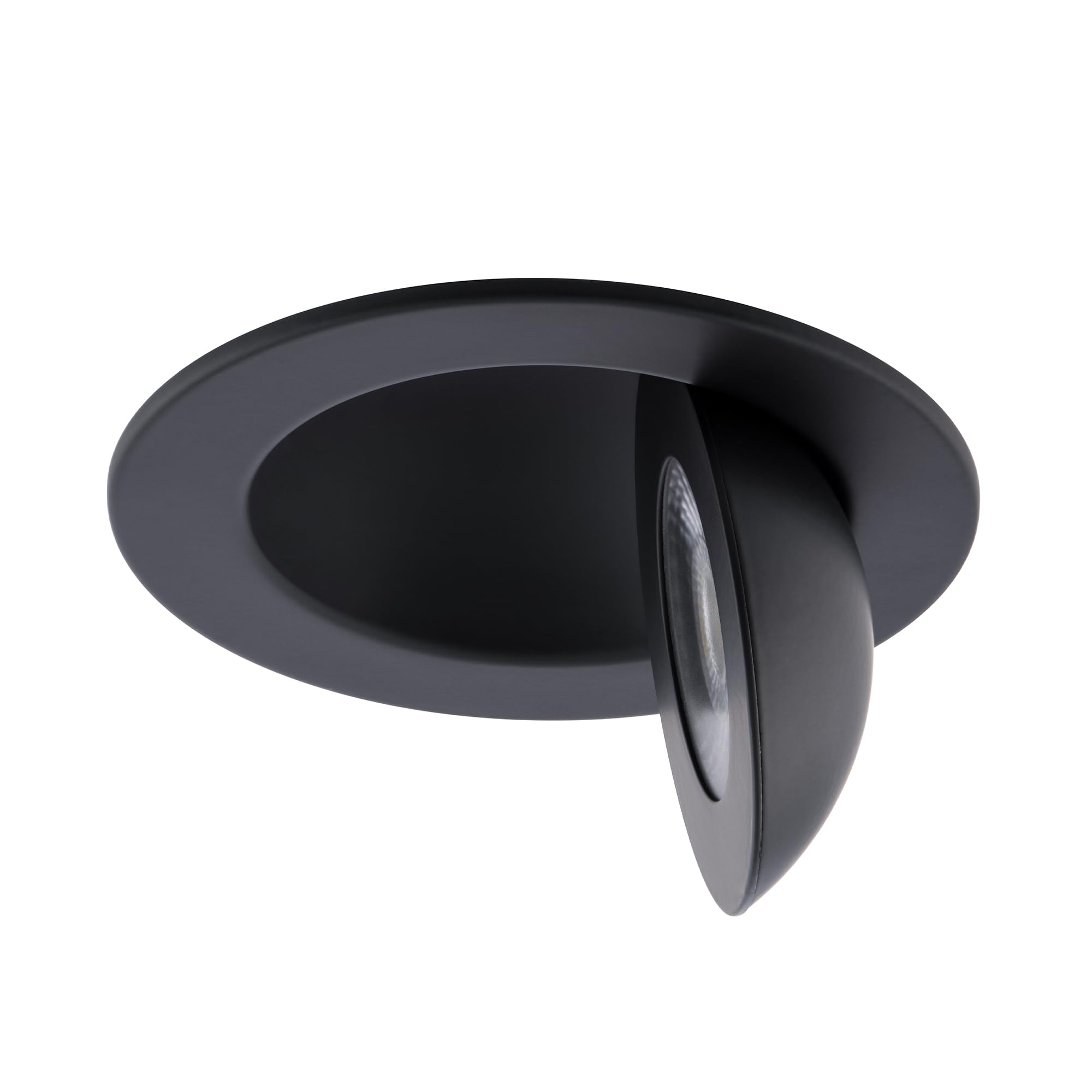 Wac Lighting Lotos 6In Led Round Adjustable Recessed Light 5-Cct Selectable 15W 1 350 Lumens Ic-Rated Airtight 120V-277V Universal In Black