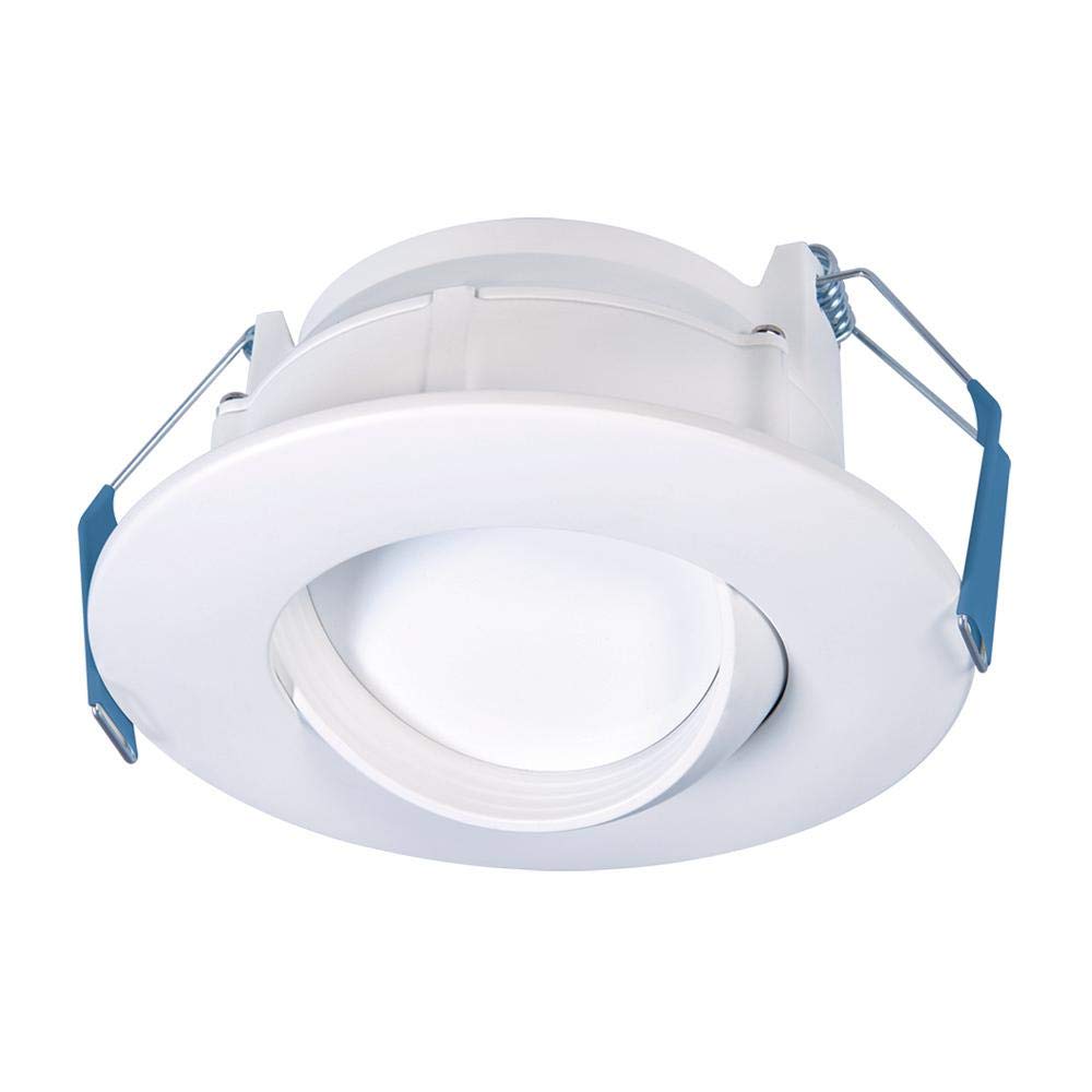 HALO RA 4 inch Integrated Recessed Ajustable Gimbal LED Light Kit, Canless, Selectable CCT (2700K, 3000K, 3500K, 4000K, 5000K), 