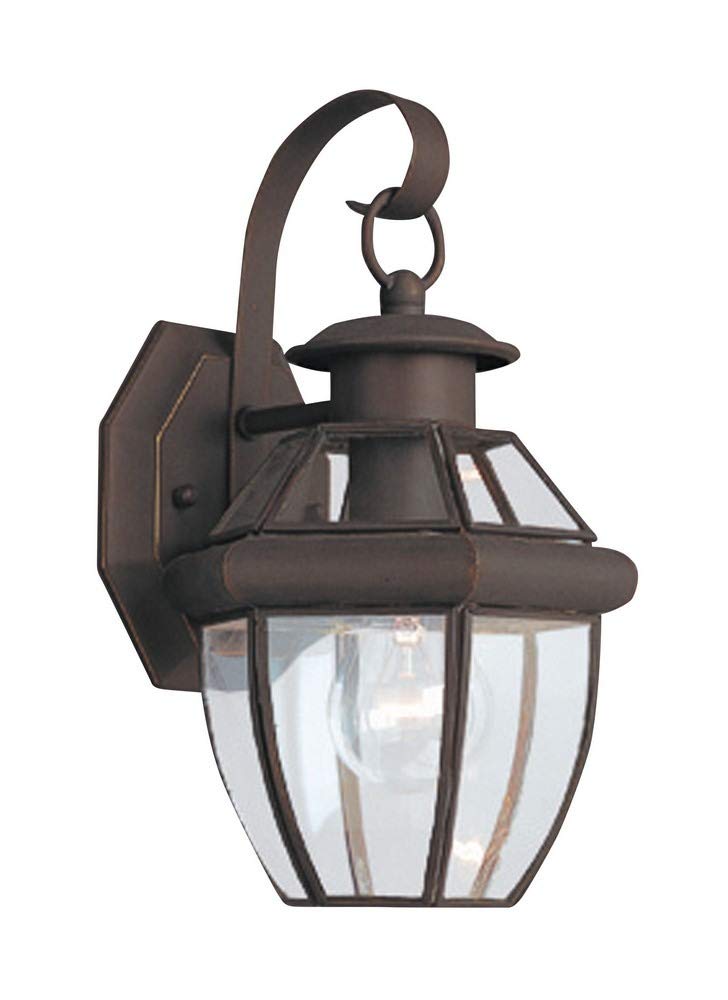 Generation Lighting 8037-71 Lancaster Traditional One - Light Outdoor Wall Lantern Outside Fixture, Antique Bronze Finish, 1-Lig